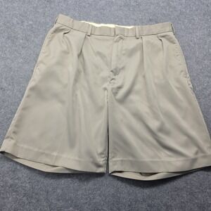 Polo Ralph Lauren Shorts Mens 36 Tan Khaki Polyester Stretch Preppy Performance